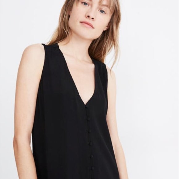 Madewell Heather Button-Front Dress - Picture 2 of 8